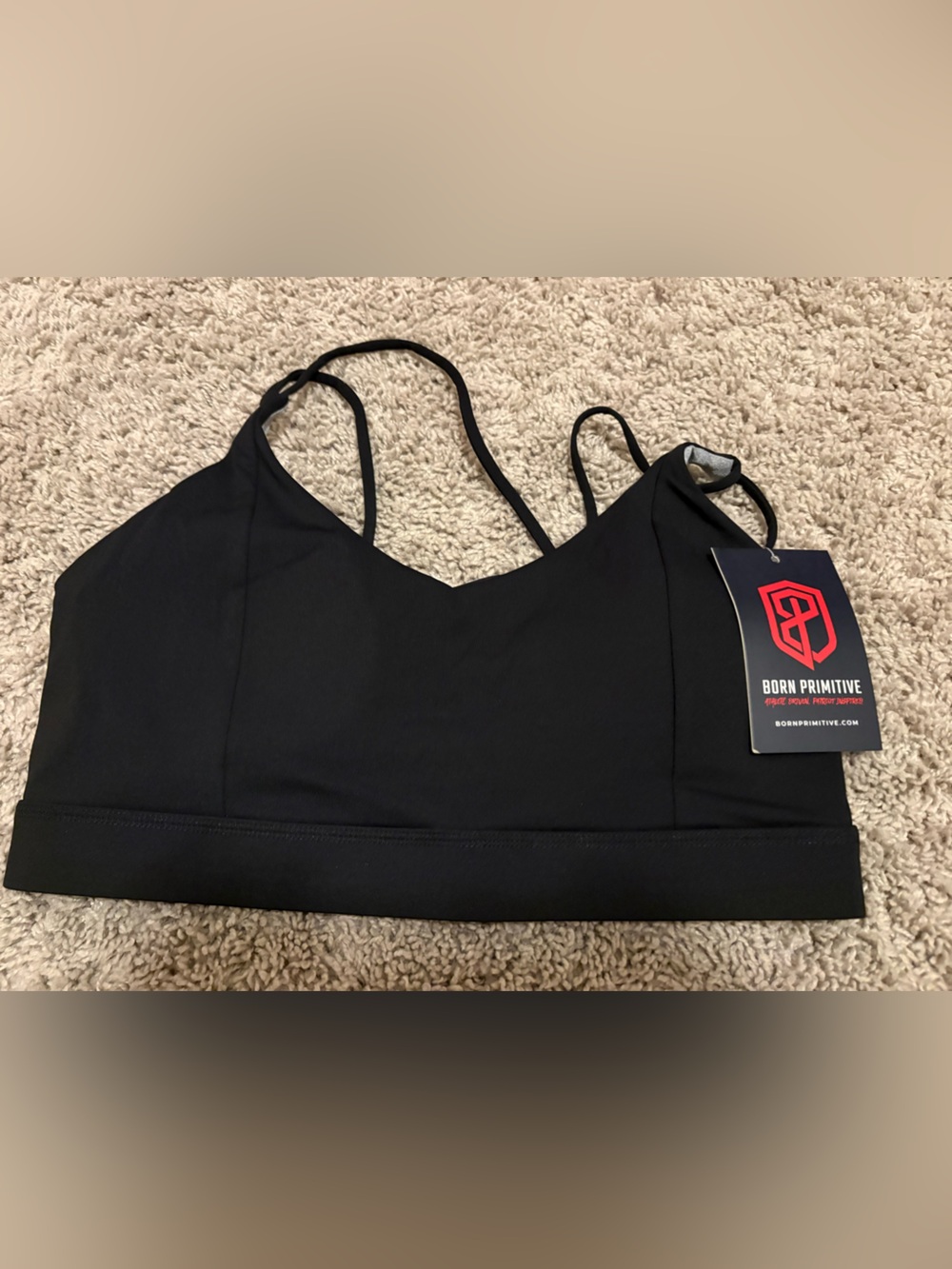 Born Primitive Black Exhale Sports Bra